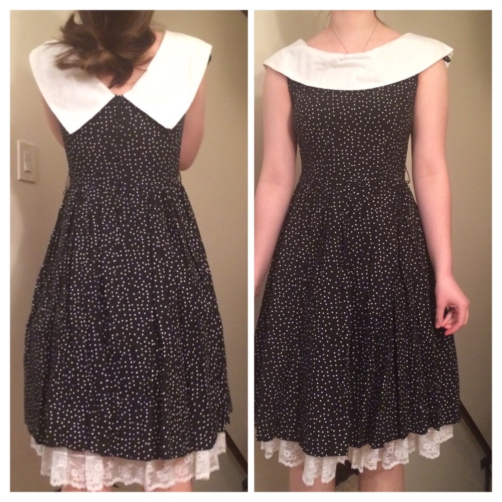 Polka Dot dress. Black & White